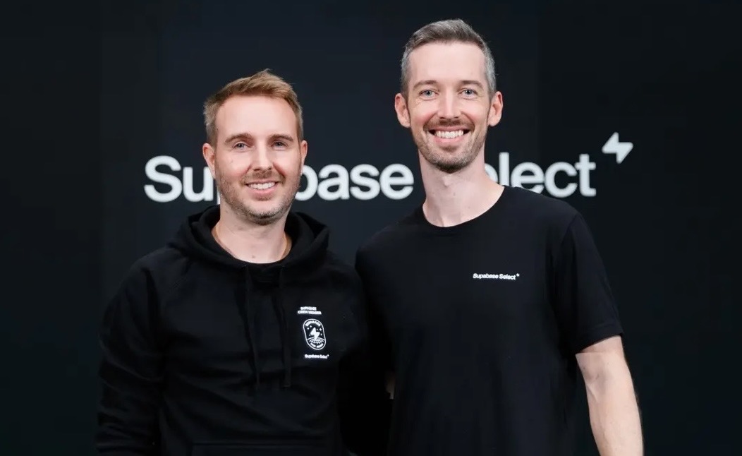 Supabase co-founders Paul Copplestone and Ant Wilson at Supabase Select